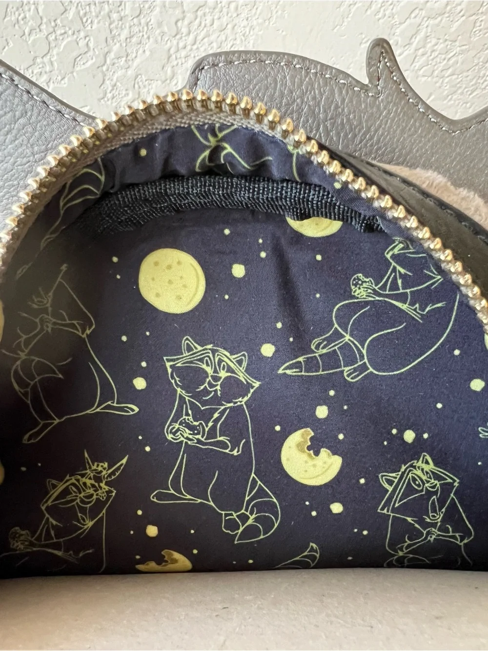 Loungefly Disney Pocahontas Meeko Fuzzy Cosplay Mini Backpack Rare - NWT